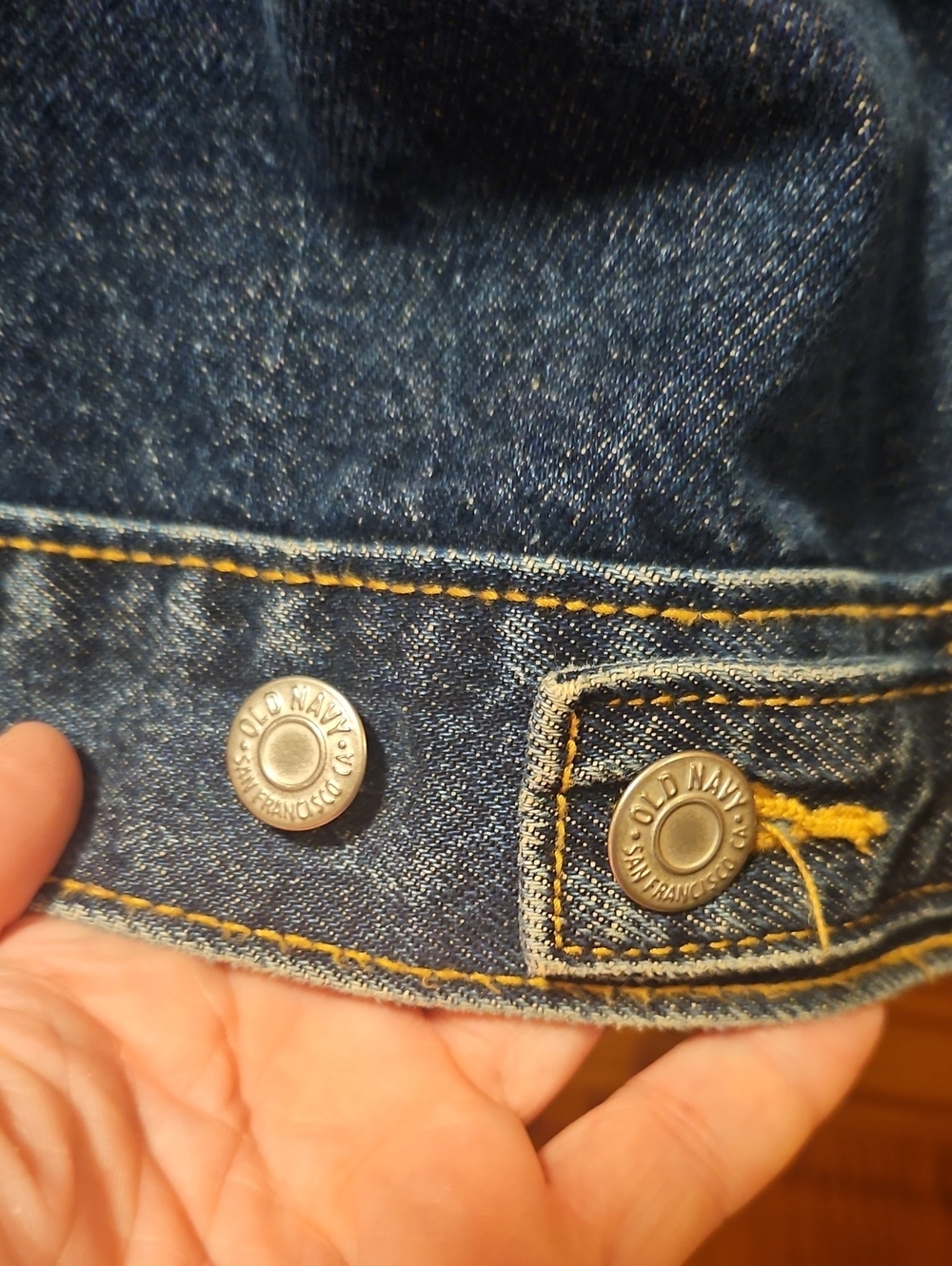 Old Navy Dark Blue Classic Denim Jacket - Picture 3 of 4